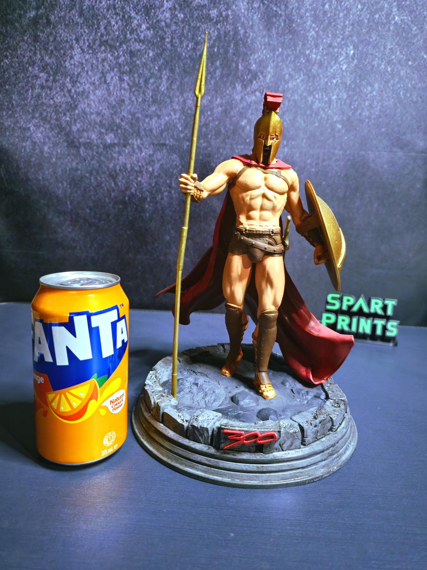 The Ultimate 300 Spartan King Leonidas Sculpture – 3D Printed Masterpiece