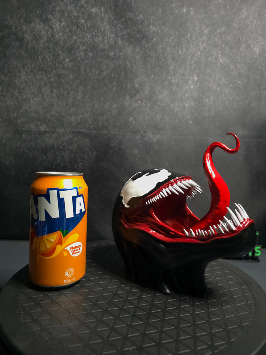 Venom Head Bust with Menacing Tongue Snarl