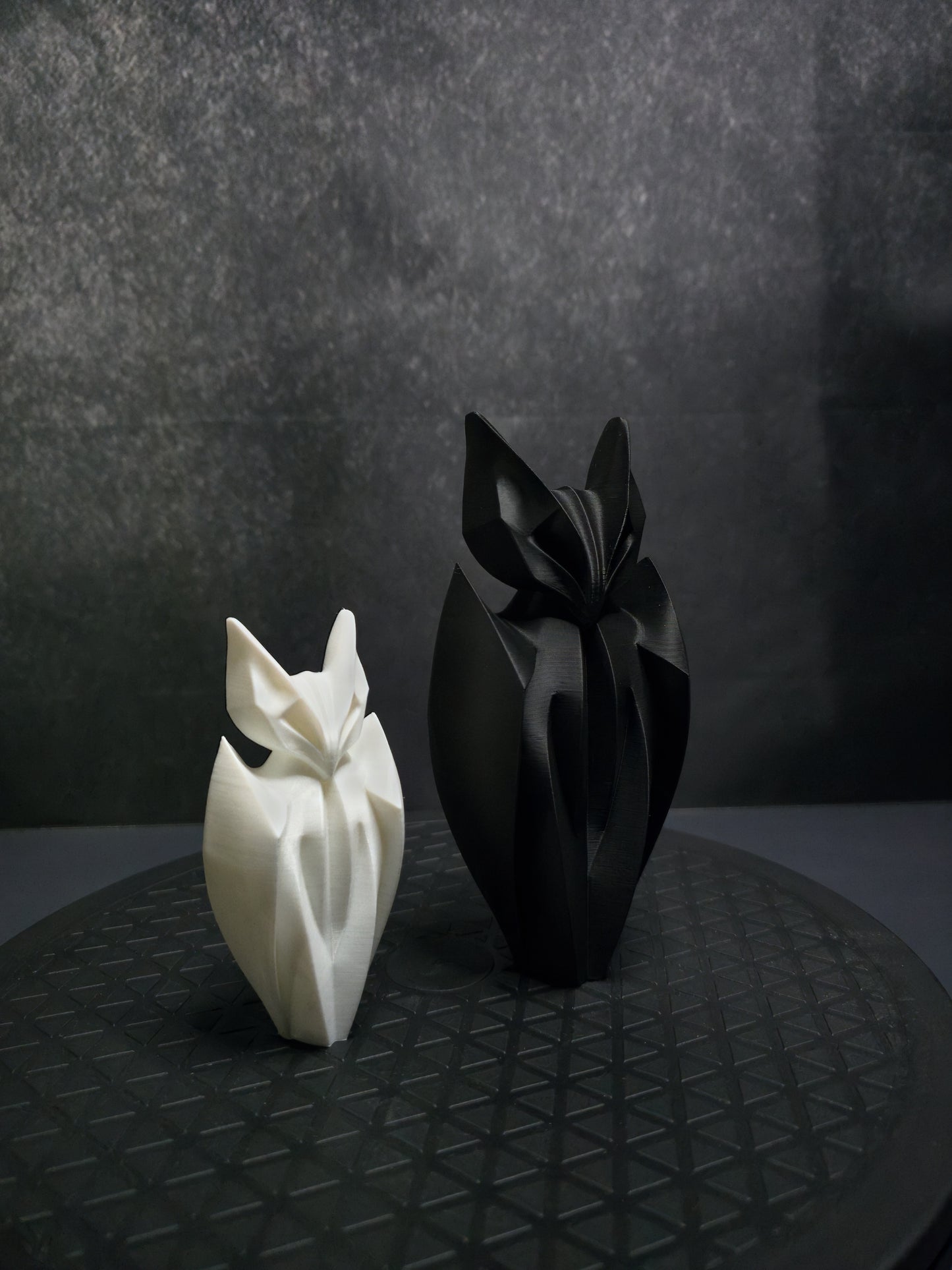 Minimalist Bat Couple Figurine