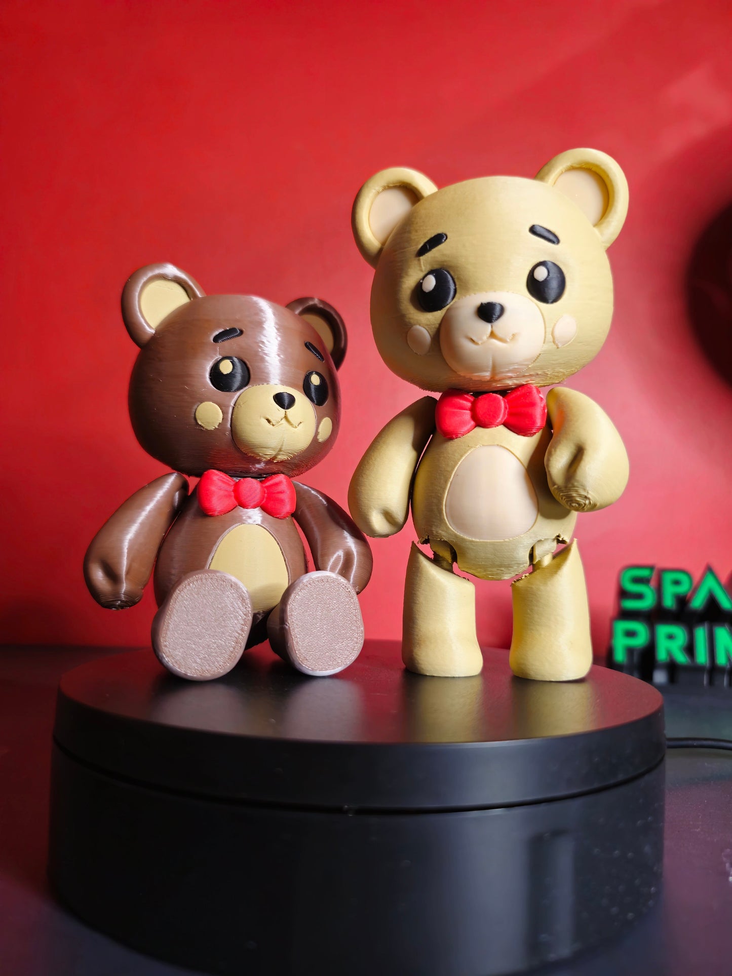 3D Printed Cute Bear for Valentine’s