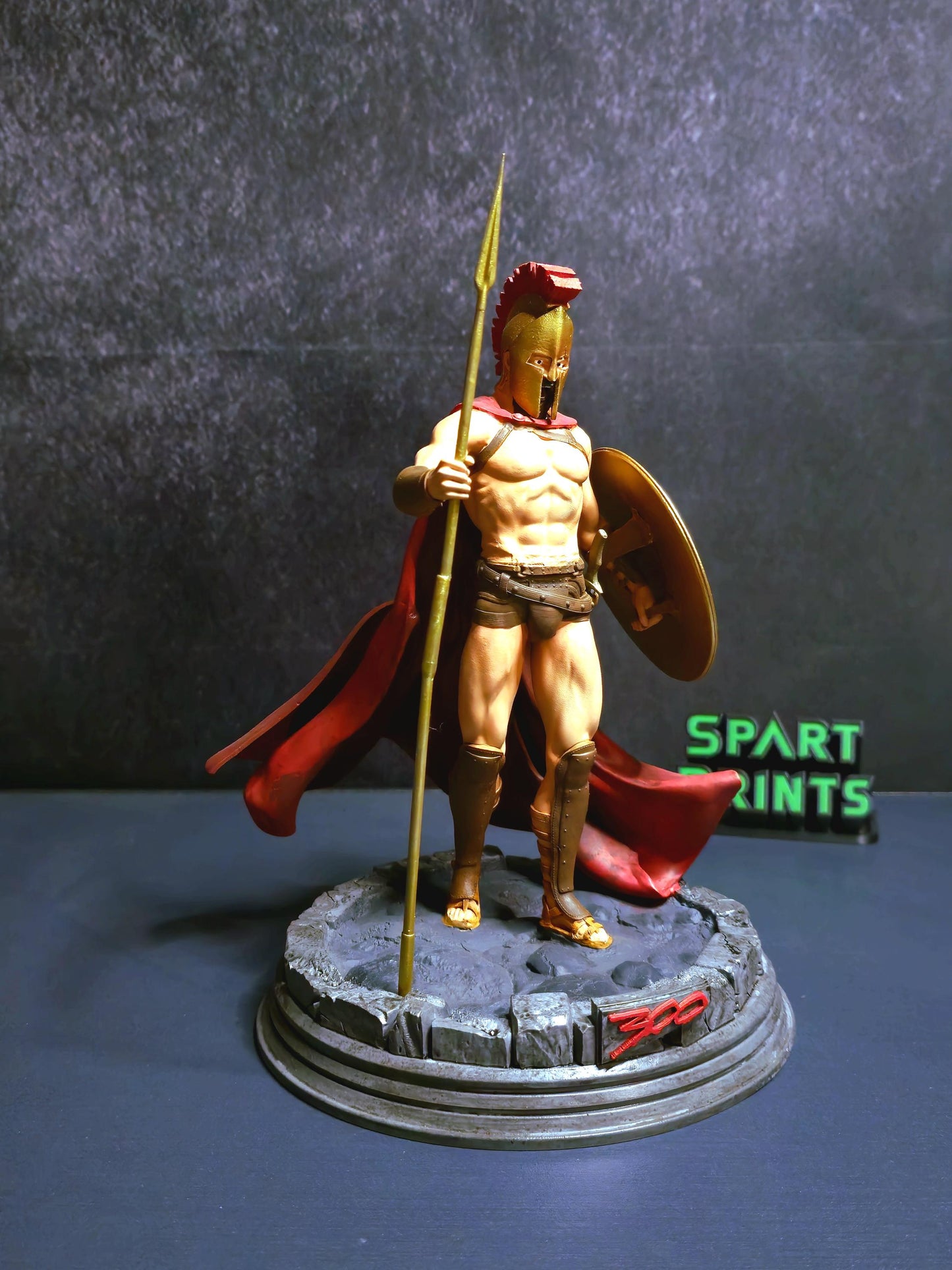 The Ultimate 300 Spartan King Leonidas Sculpture – 3D Printed Masterpiece