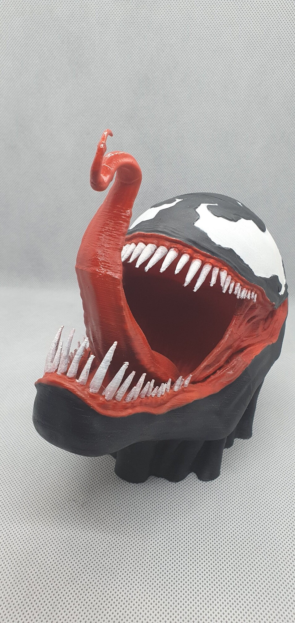 Venom Head Bust with Menacing Tongue Snarl