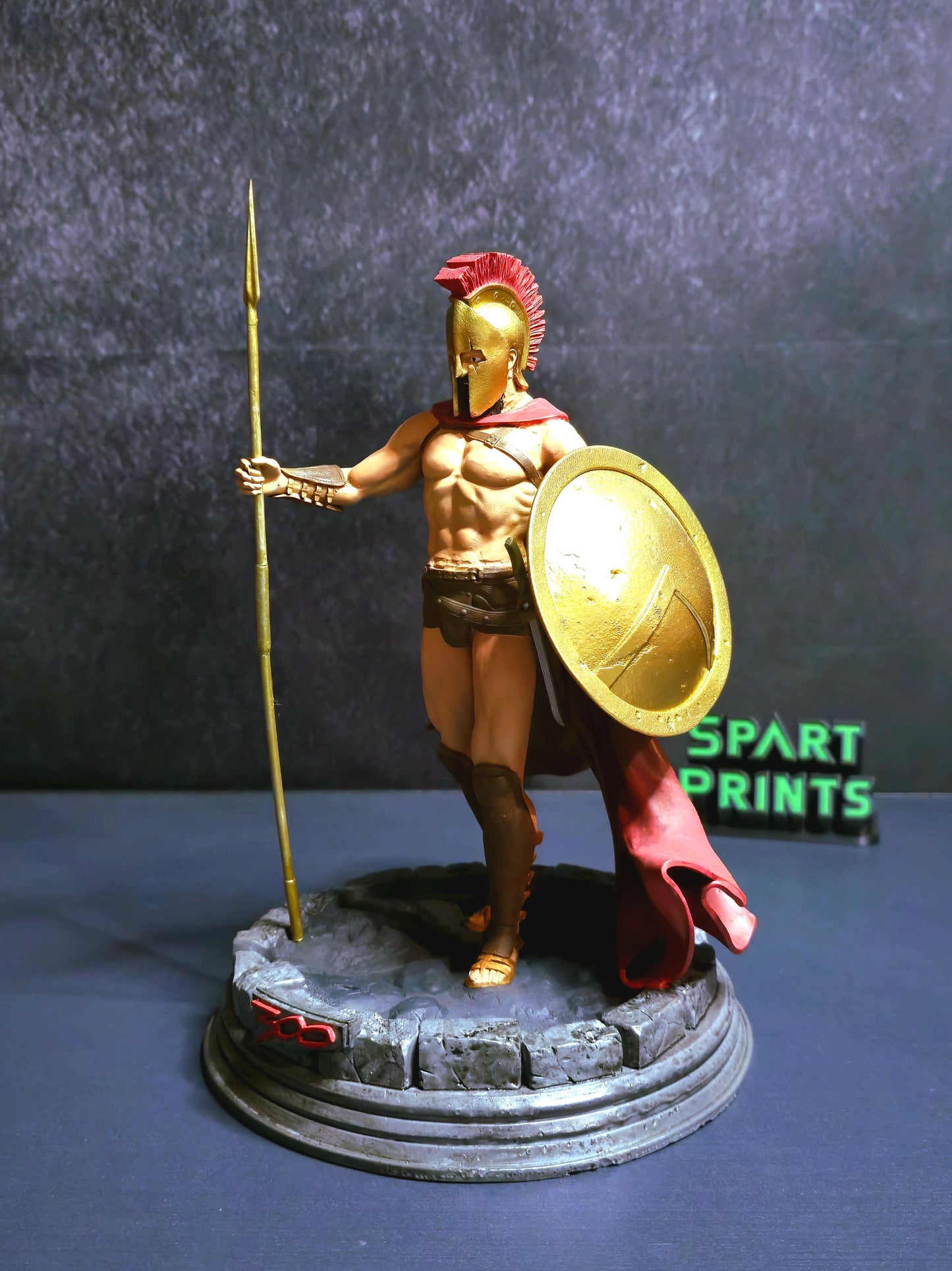 The Ultimate 300 Spartan King Leonidas Sculpture – 3D Printed Masterpiece