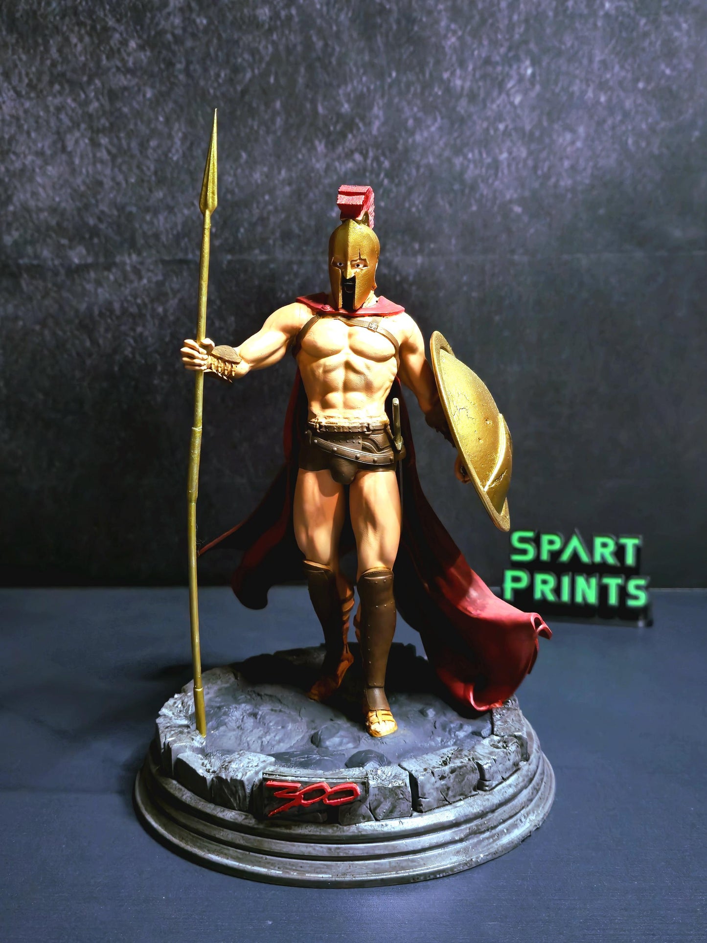 The Ultimate 300 Spartan King Leonidas Sculpture – 3D Printed Masterpiece