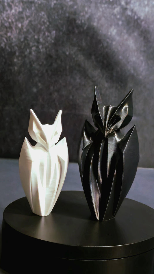 Minimalist Bat Couple Figurine