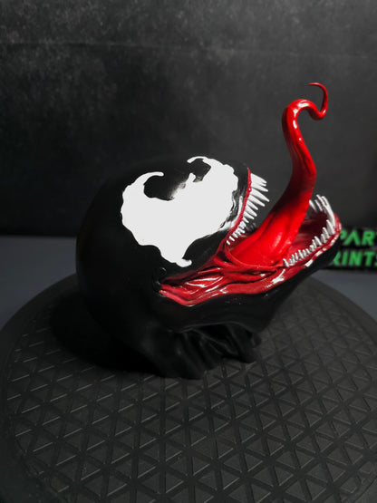 Venom Head Bust with Menacing Tongue Snarl