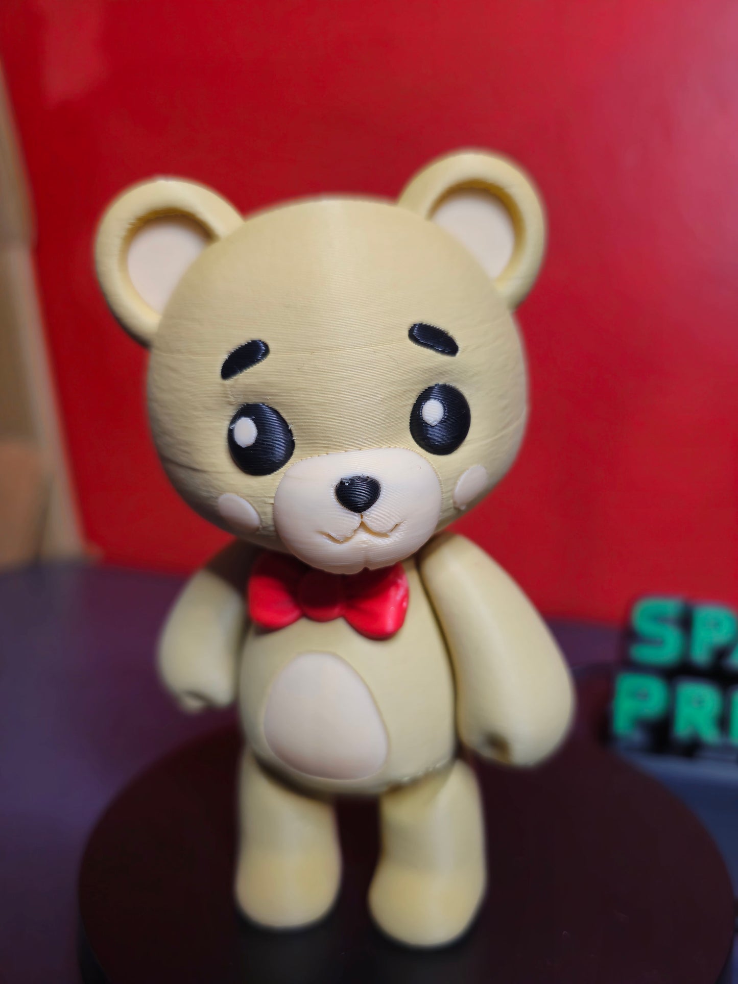 3D Printed Cute Bear for Valentine’s