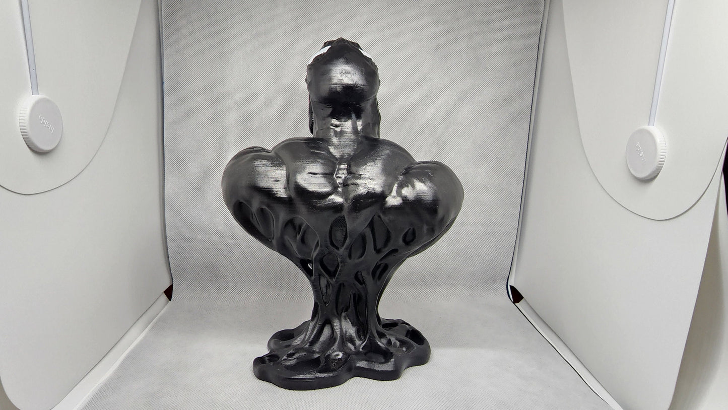 3D Printed Venom Engulfing Spider-Man Head Bust – Marvel Collector's Piece