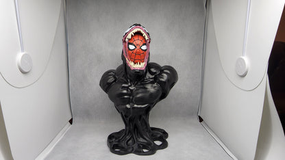 3D Printed Venom Engulfing Spider-Man Head Bust – Marvel Collector's Piece
