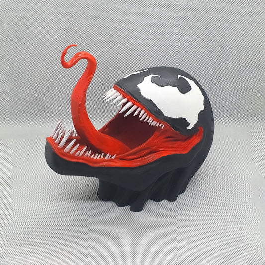 Venom Head Bust with Menacing Tongue Snarl