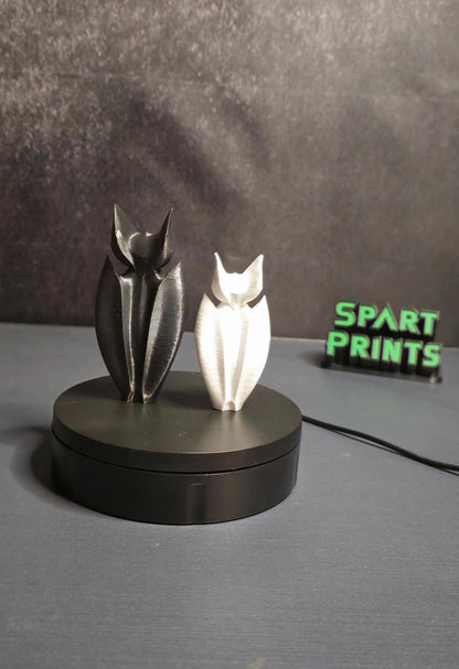 Minimalist Bat Couple Figurine