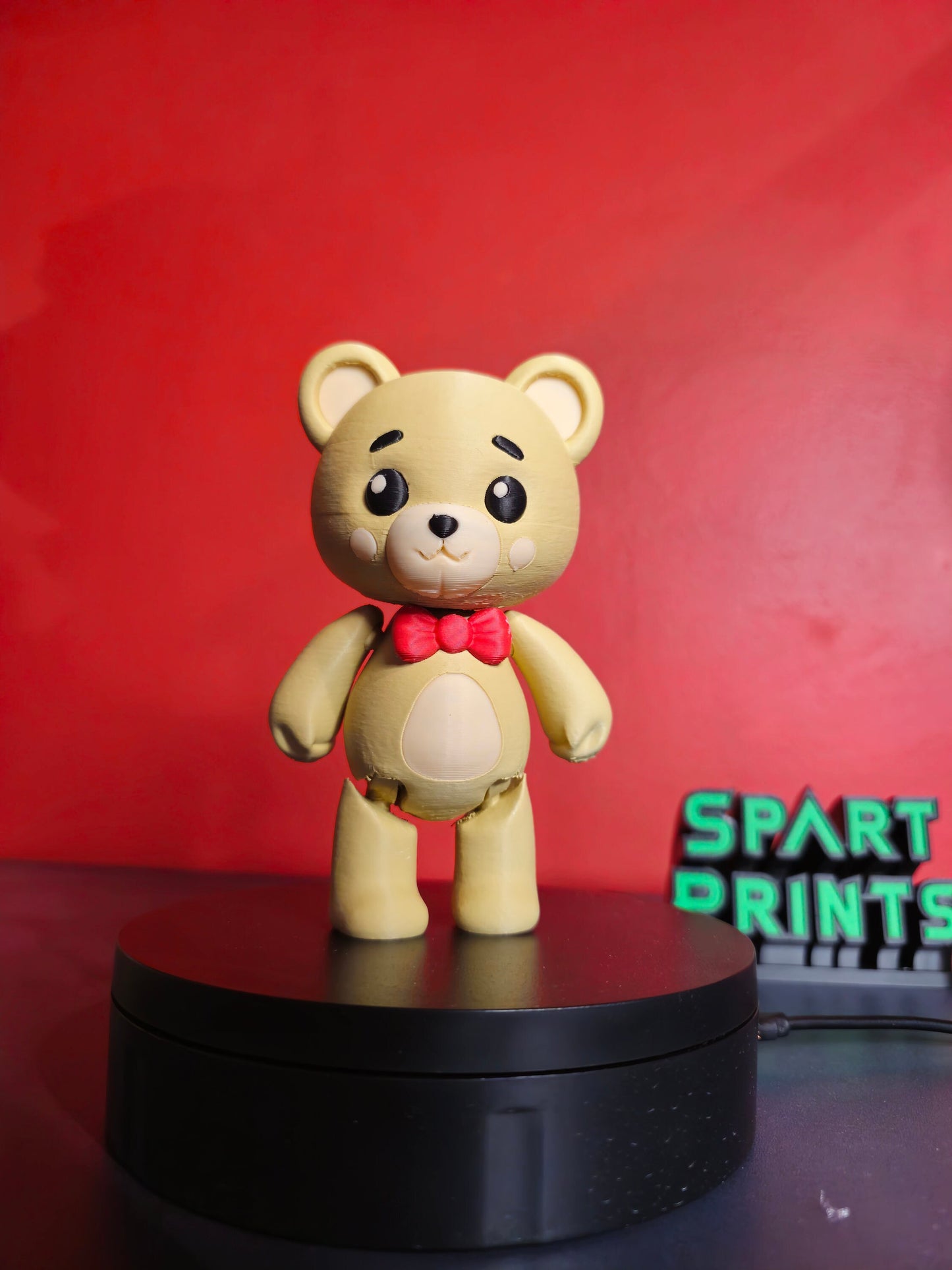 3D Printed Cute Bear for Valentine’s