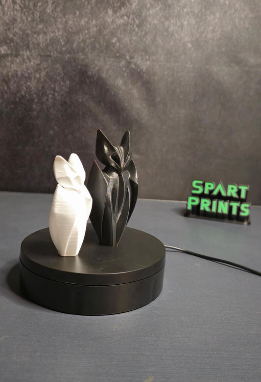 Minimalist Bat Couple Figurine