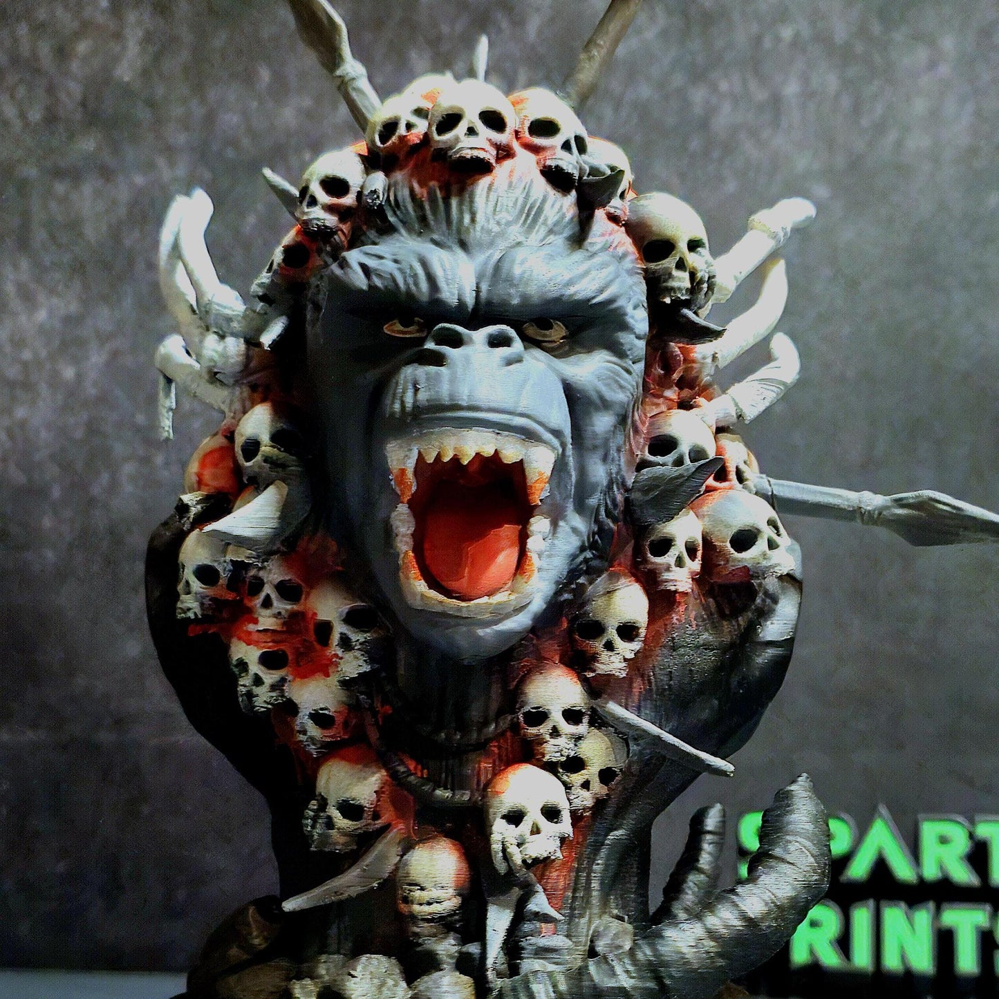 Fierce Roaring Kong with Skull Cloak