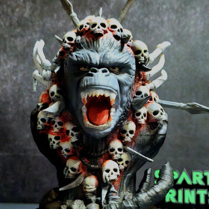 Fierce Roaring Kong with Skull Cloak