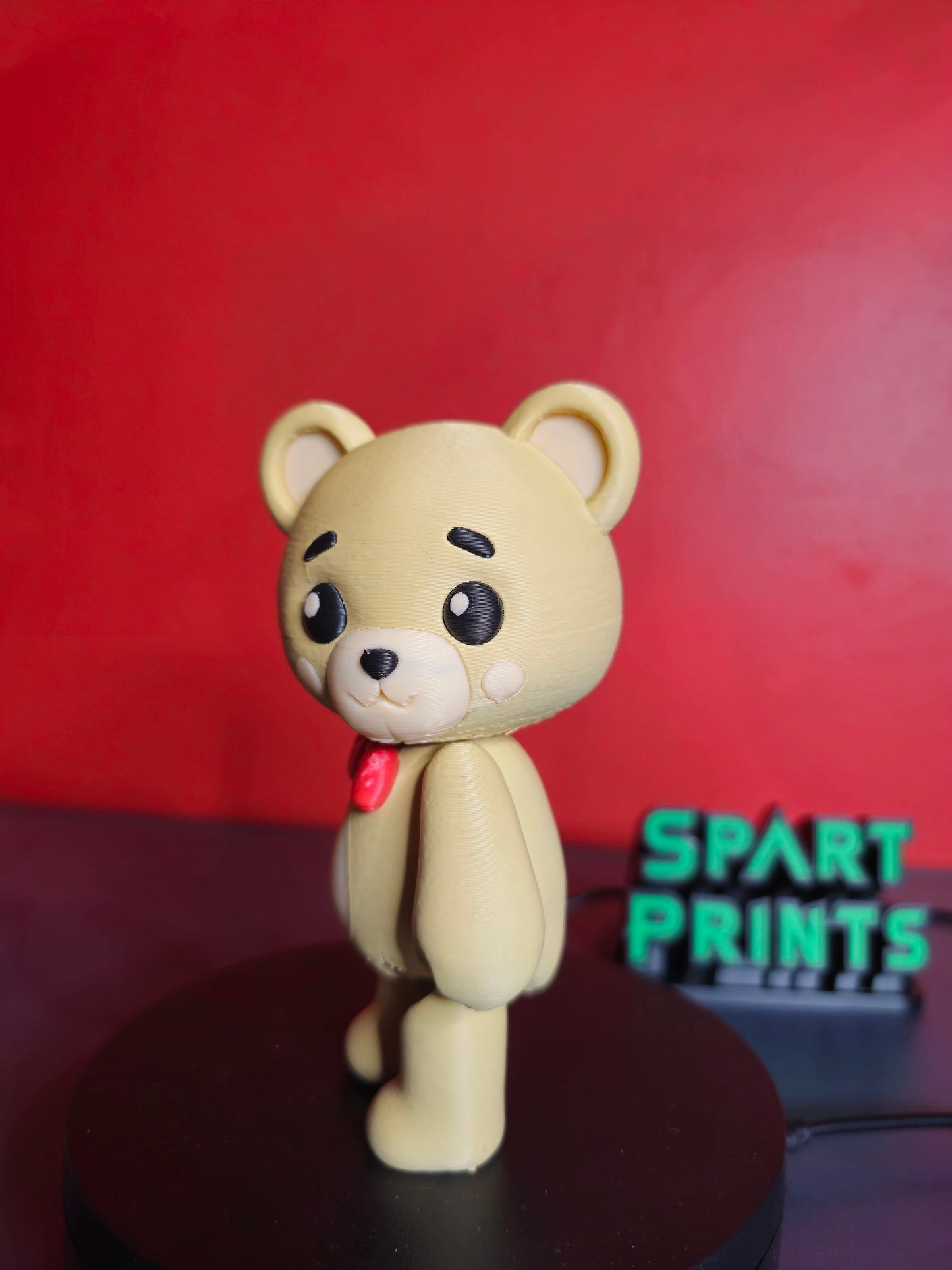 3D Printed Cute Bear for Valentine’s
