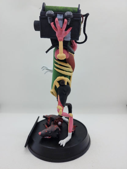 "Pickle Rick Unleashed" – 3D Printed Bust with Plasma Gun & Rat Carnage!